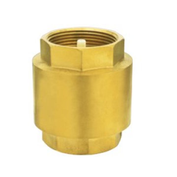brass spring check valve with plastic core